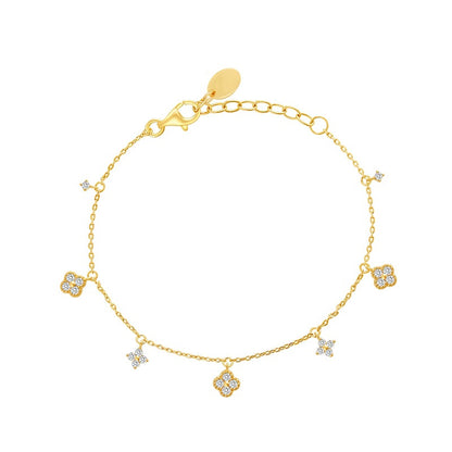 FLORA Zircon Flower Bracelet & Necklace