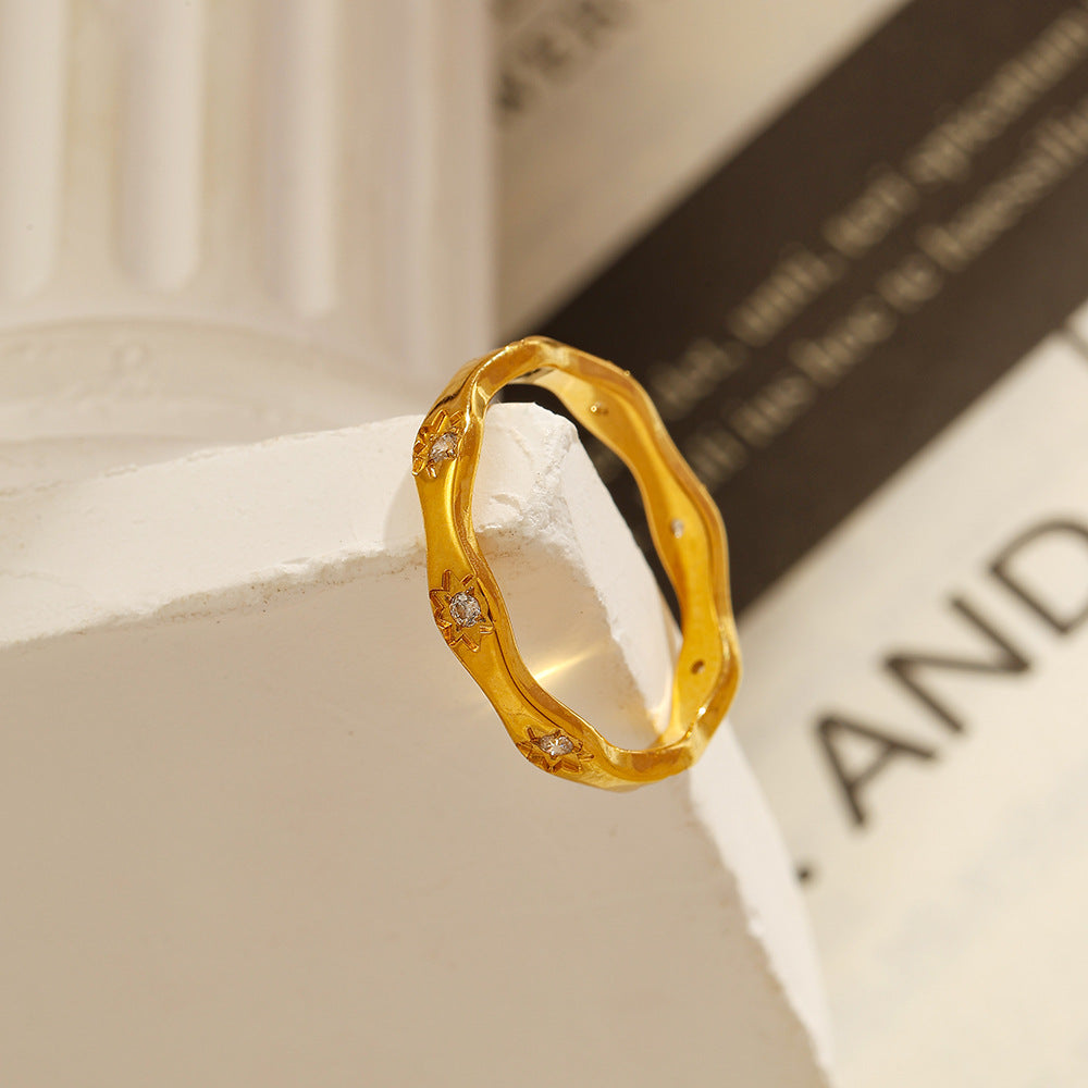 Stainless Steel Ring European And American Ins Light Luxury High Sense
