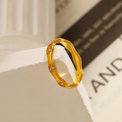 Stainless Steel Ring European And American Ins Light Luxury High Sense
