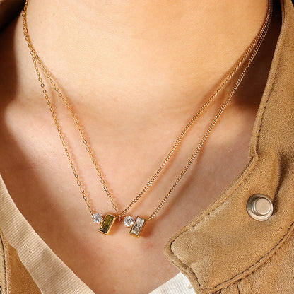 Olive Green Necklace