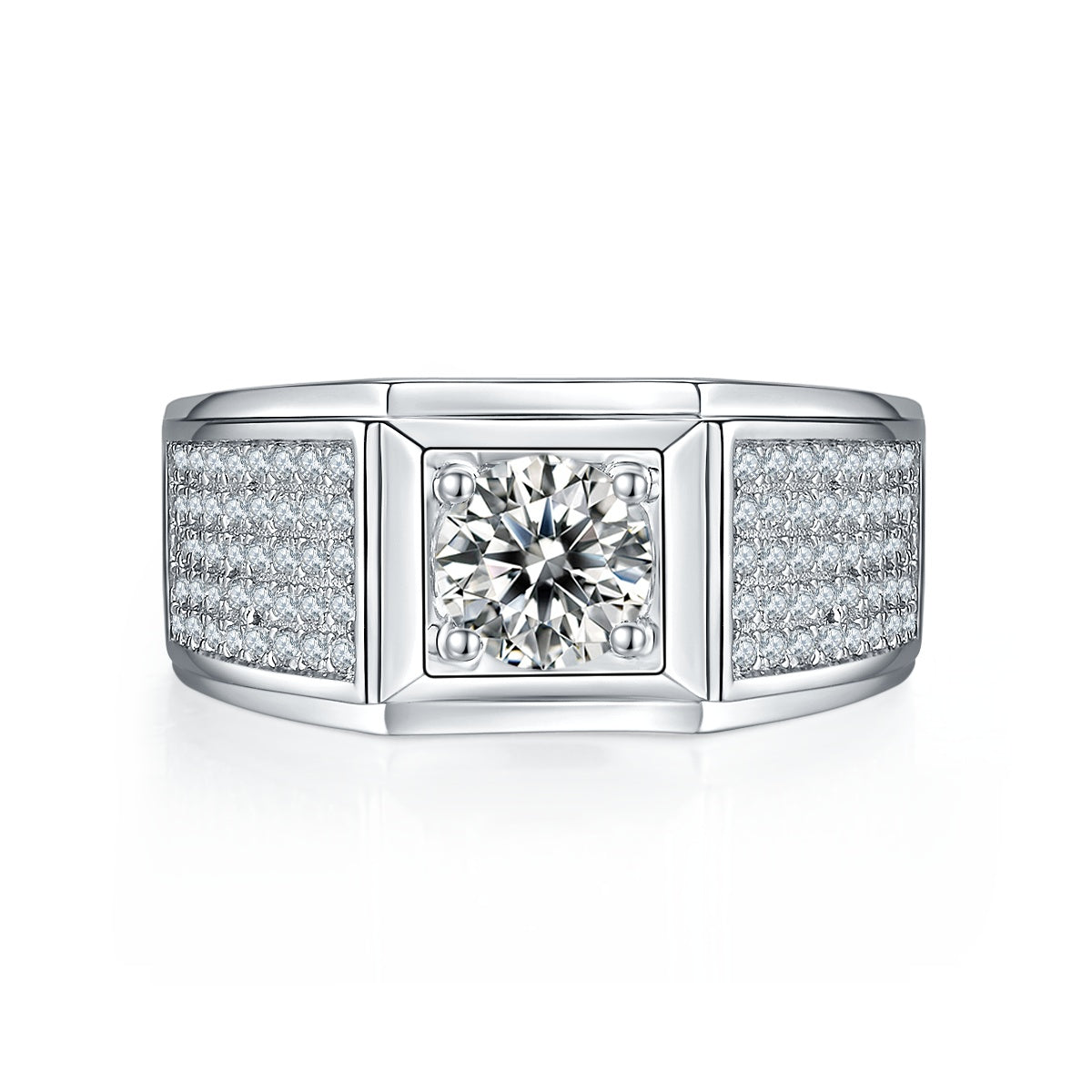 The Orion  1ct Moissanite Silver Ring