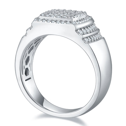 The Valor  Moissanite Silver Ring