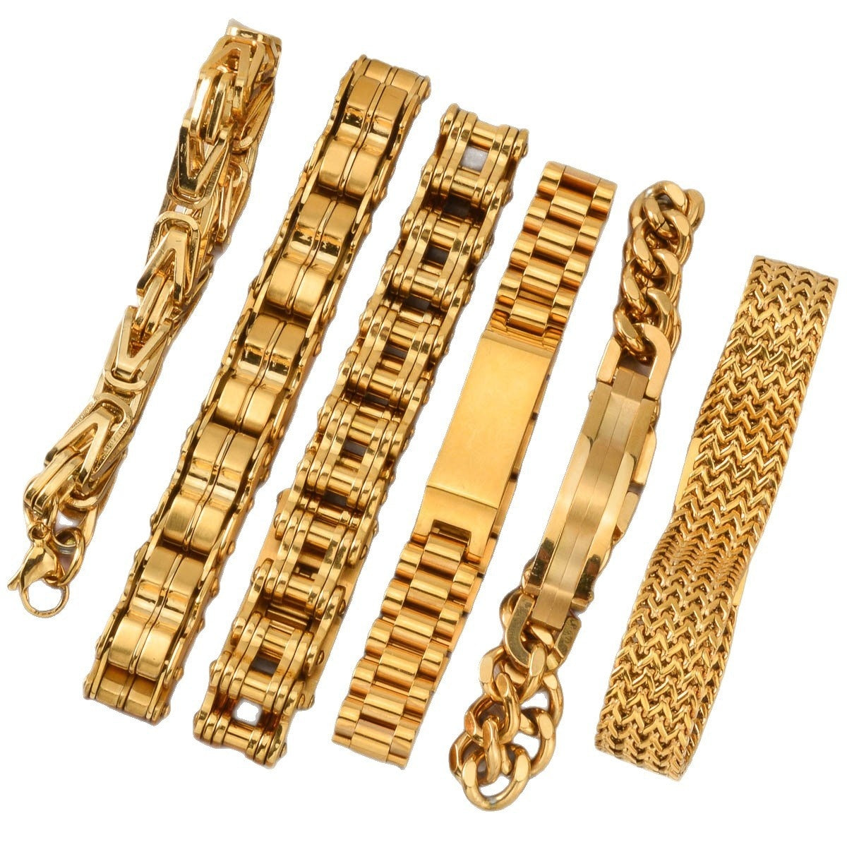 The Gilded 18K Gold Mesh Stainless Steel Bracelet