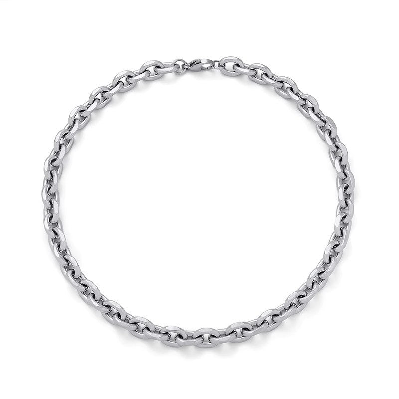 Cuban O-Link Necklace | Men's Stainless Steel Chain