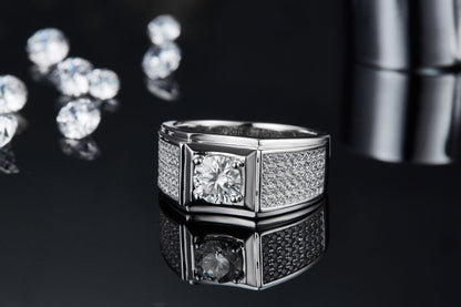 The Orion  1ct Moissanite Silver Ring
