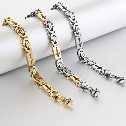 U-Shape Cross-Cutout Bracelet
