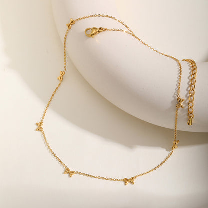 Bella Bow Charm Necklace