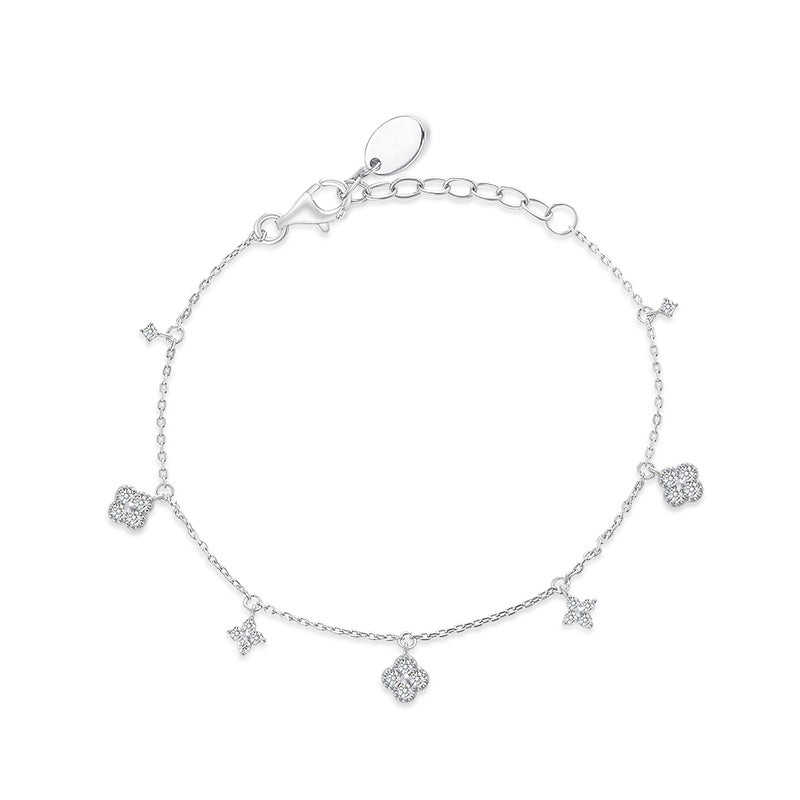 FLORA Zircon Flower Bracelet & Necklace