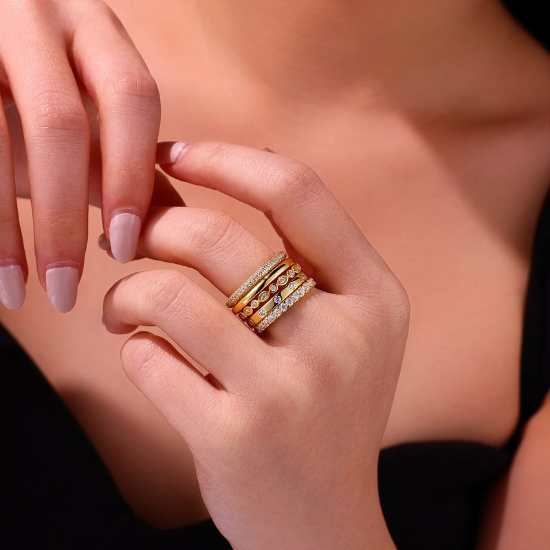 RODELLE Set  Moissanite Ring