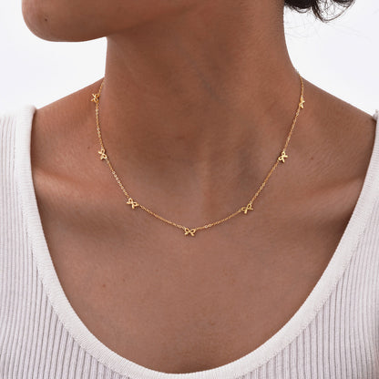 Bella Bow Charm Necklace