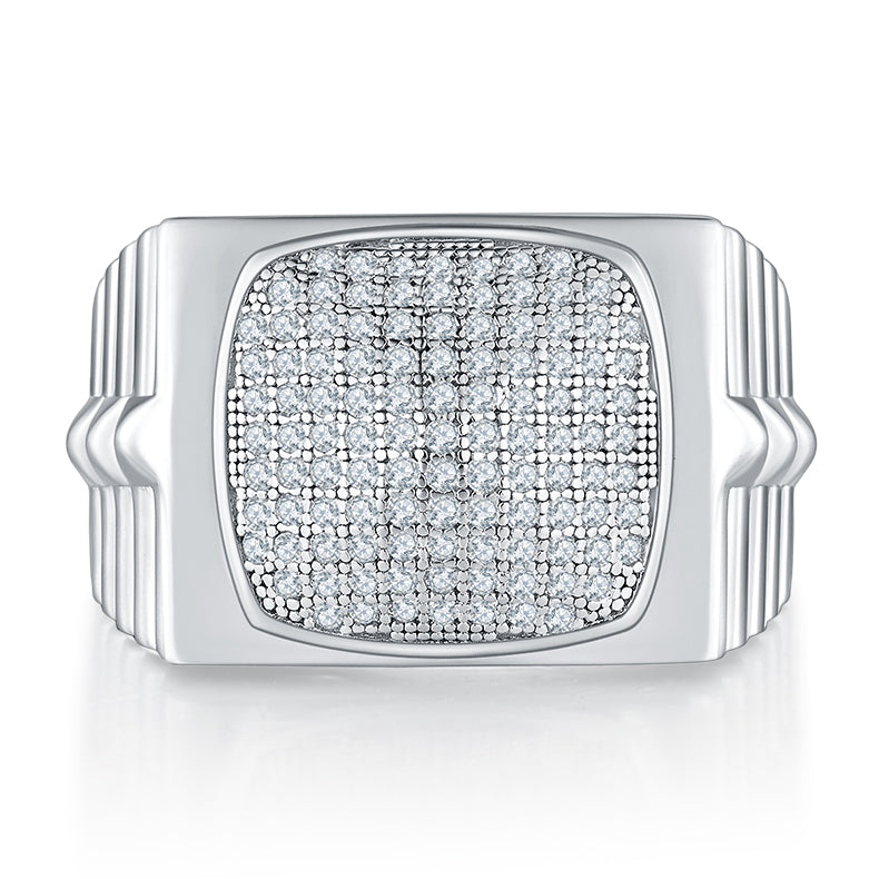 The Zenith Moissanite Silver Ring