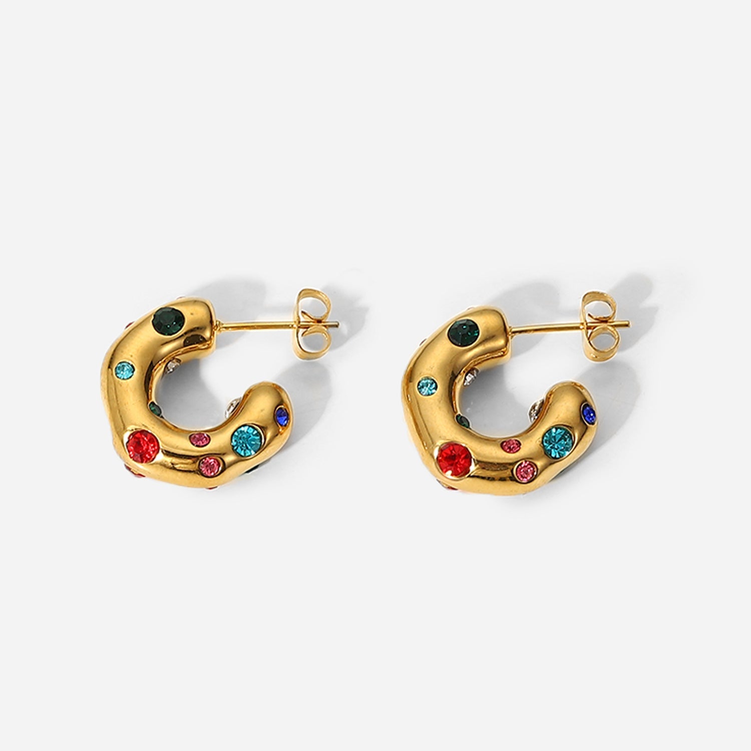 Colored Stud Earrings - KAYLUZ LTD