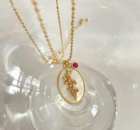 Vintage Flower Pearl Necklace - KAYLUZ LTD