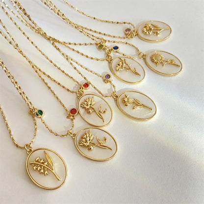 Vintage Flower Pearl Necklace - KAYLUZ LTD