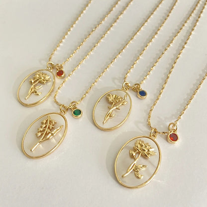 Vintage Flower Pearl Necklace - KAYLUZ LTD