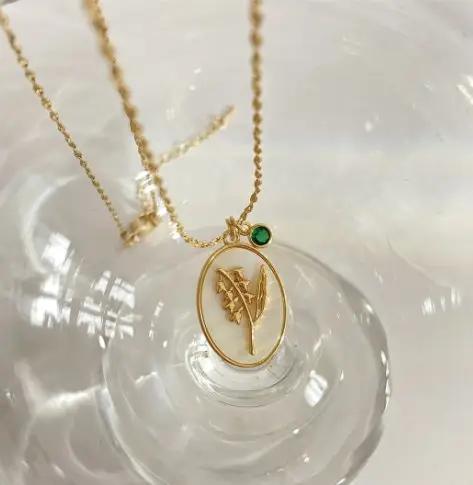 Vintage Flower Pearl Necklace - KAYLUZ LTD